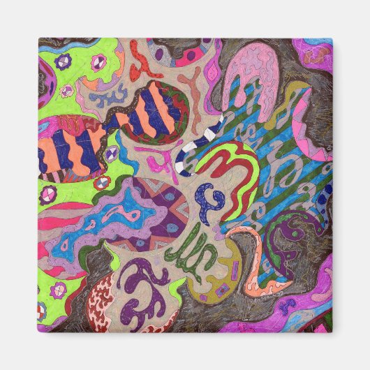 "Dance" Abstract - Gepersonaliseerd Magneet (Voorkant)