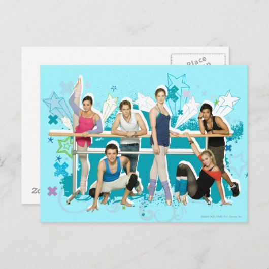 Dance Academy Cast Graphic Briefkaart (Voorkant / Achterkant)