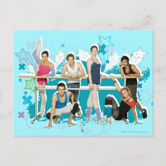 Dance Academy Cast Graphic Briefkaart (Voorkant)
