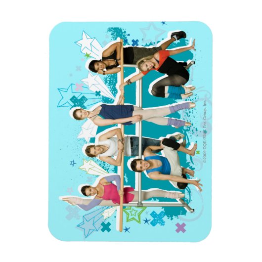 Dance Academy Cast Graphic Magneet (Verticaal)
