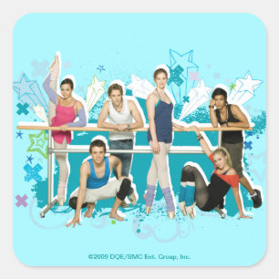 Dance Academy Cast Graphic Vierkante Sticker