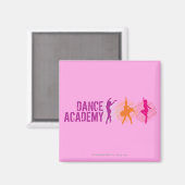Dance Academy Color Dancers Logo Magneet (Voorkant / Achterkant)