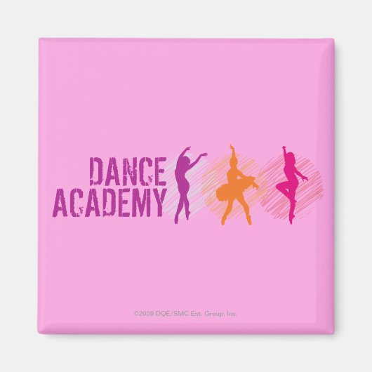 Dance Academy Color Dancers Logo Magneet (Voorkant)