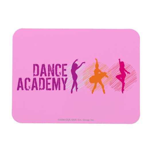 Dance Academy Color Dancers Logo Magneet (Horizontaal)