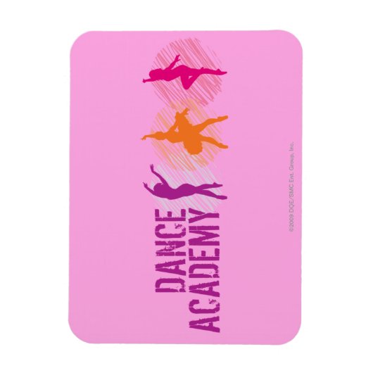 Dance Academy Color Dancers Logo Magneet (Verticaal)