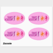 Dance Academy Color Dancers Logo Ovale Sticker (Vel)