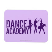 Dance Academy Dancer Silhouetten Logo Magneet (Horizontaal)