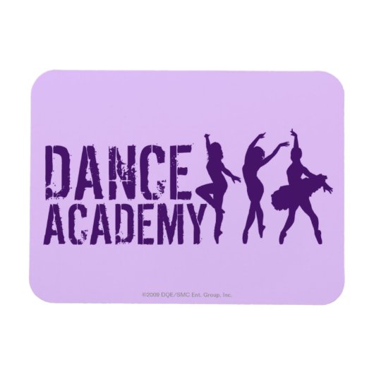 Dance Academy Dancer Silhouetten Logo Magneet (Horizontaal)