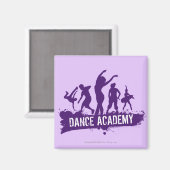 Dance Academy Dancer Silhouetten Logo Magneet (Voorkant / Achterkant)
