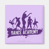Dance Academy Dancer Silhouetten Logo Magneet (Voorkant)