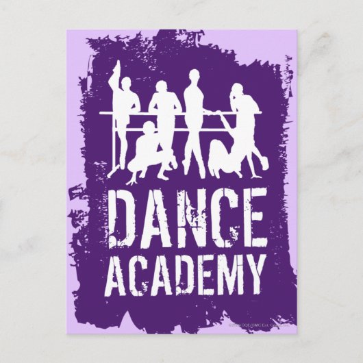 Dance Academy Silhouetten Logo Briefkaart (Voorkant)