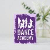 Dance Academy Silhouetten Logo Briefkaart (Staand voorkant)