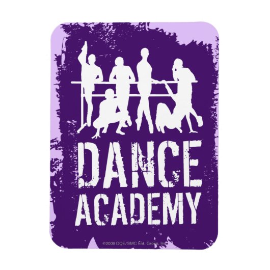 Dance Academy Silhouetten Logo Magneet (Verticaal)