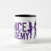 Dance Acadmey Dancer Silhouettes Logo Mok (Midden)
