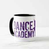 Dance Acadmey Dancer Silhouettes Logo Mok (Voorkant links)