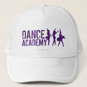 Dance Acadmey Dancer Silhouettes Logo Trucker Pet