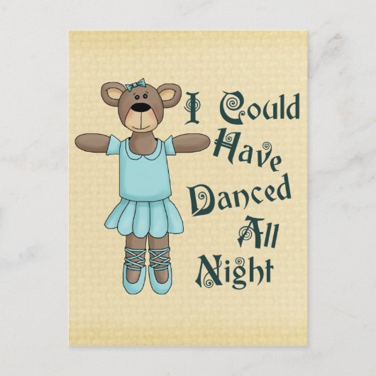 Dance all Night Briefkaart (Voorkant)