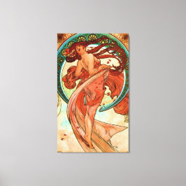 Dance Alphonse Mucha Art Nouveau Canvas Afdruk