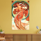 Dance Alphonse Mucha Art Nouveau Canvas Afdruk (Insitu (Woonkamer))