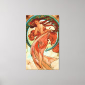 Dance Alphonse Mucha Art Nouveau Canvas Afdruk (Voorkant)
