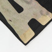 Dance als niemand kijkt. fleece deken (Hoek)