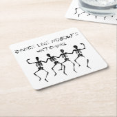 Dance als niemand kijkt kartonnen onderzetters (Schuin)