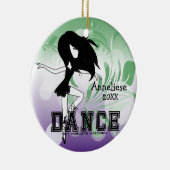 Dance als niemand kijkt. keramisch ornament (Rechts)