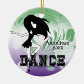 Dance als niemand kijkt. keramisch ornament (Voorkant)