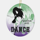 Dance als niemand kijkt. keramisch ornament (Links)