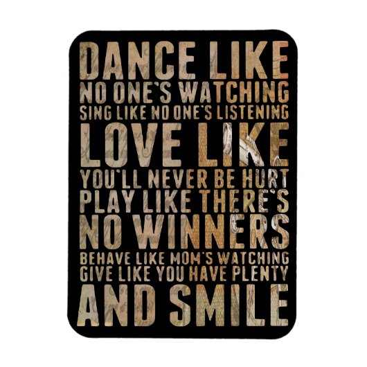 Dance als niemand kijkt. magneet (Verticaal)