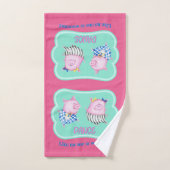 Dance als niemand kijkt naar gelukkige dansende va bad handdoek (Handdoek)