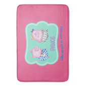 Dance als niemand kijkt naar gelukkige dansende va badmat (Voorkant Verticaal)