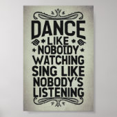 Dance als niemand kijkt poster (Voorkant)