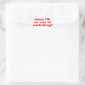 Dance als niemand kijkt. ronde sticker (Tas)