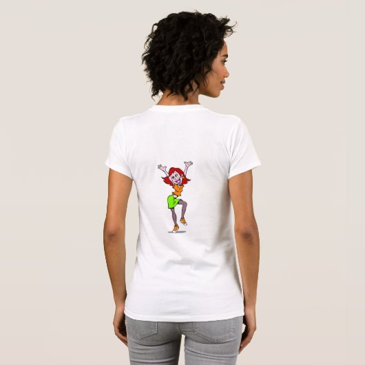 Dance als niemand kijkt t-shirt (Achterkant volledig)