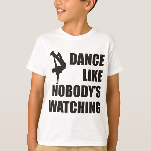 Dance als niemand kijkt t-shirt (Voorkant)