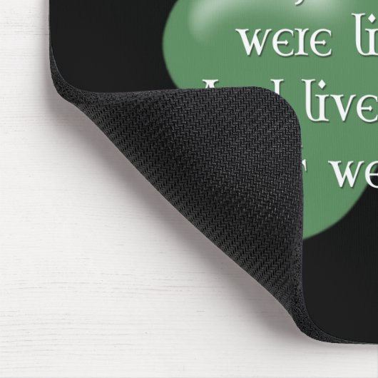 Dance alsof: Irish Proverb (White Design) Muismat (Hoek)