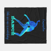 Dance, alsof niemand Abstract kijkt Fleece Deken (Voorkant (Horizontaal))