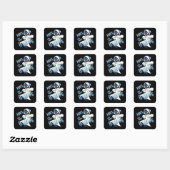 Dance alsof niemand leeft vierkante sticker (Vel)