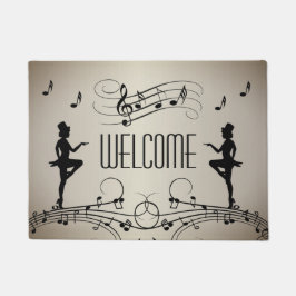 Dance and Music Welcome Mat