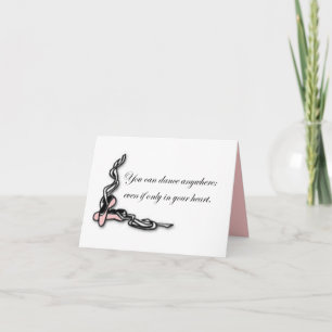 Dance Anywhere Note Card Kaart