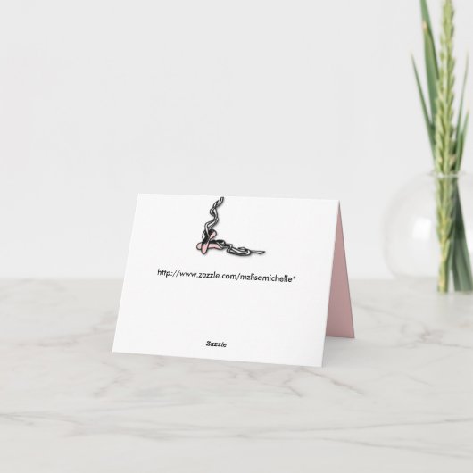 Dance Anywhere Note Kaart (Achterkant)