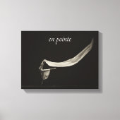 Dance Art Ballet en pointe Danser Canvas Afdruk (Voorkant)