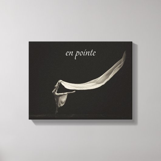 Dance Art Ballet en pointe Danser Canvas Afdruk (Voorkant)