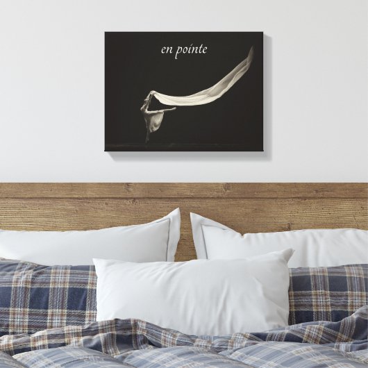 Dance Art Ballet en pointe Danser Canvas Afdruk (Insitu (Slaapkamer))