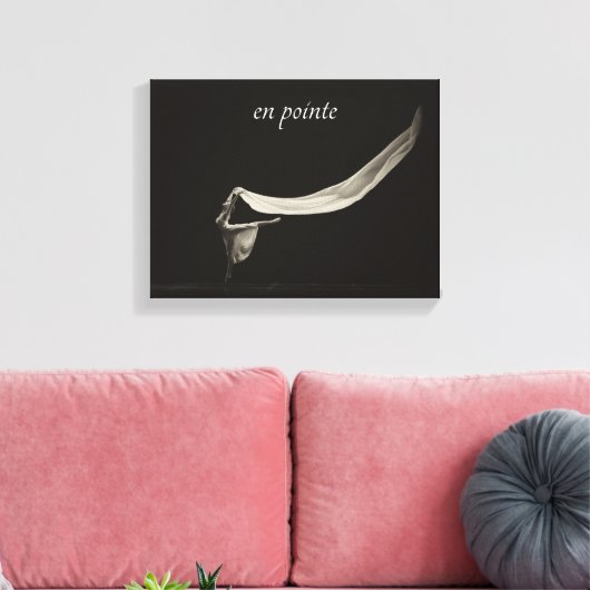 Dance Art Ballet en pointe Danser Canvas Afdruk (Insitu (Woonkamer))