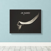 Dance Art Ballet en pointe Danser Canvas Afdruk (Insitu (Houten vloer))