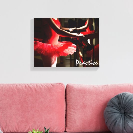 Dance Art Ballet Praktijk Canvas Afdruk (Insitu (Woonkamer))