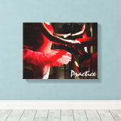 Dance Art Ballet Praktijk Canvas Afdruk (Insitu (Houten vloer))