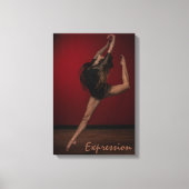 Dance Art Expression Dancer Canvas Afdruk (Voorkant)